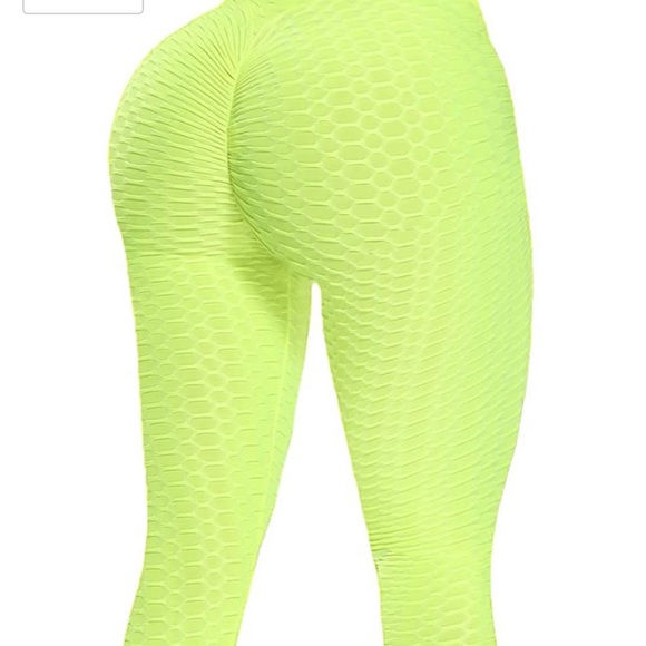 Pants - Bright yellow anticellulite leggings